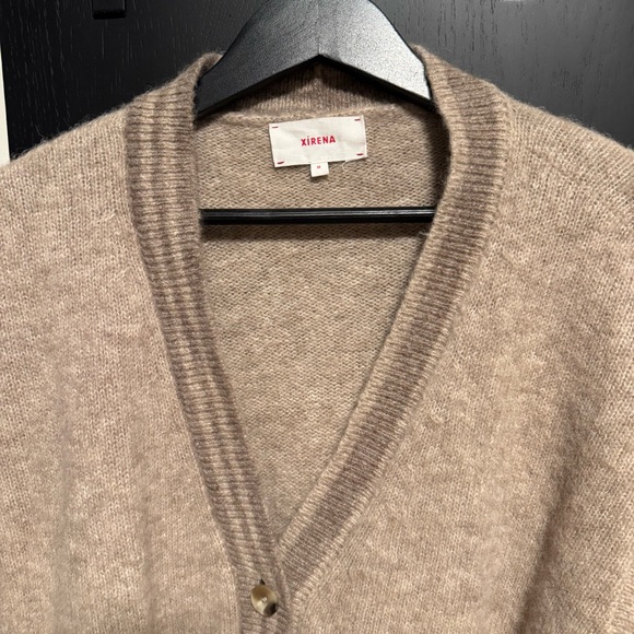 Xirena Cream Beige Carey Cardigan Size Medium - Picture 3 of 5